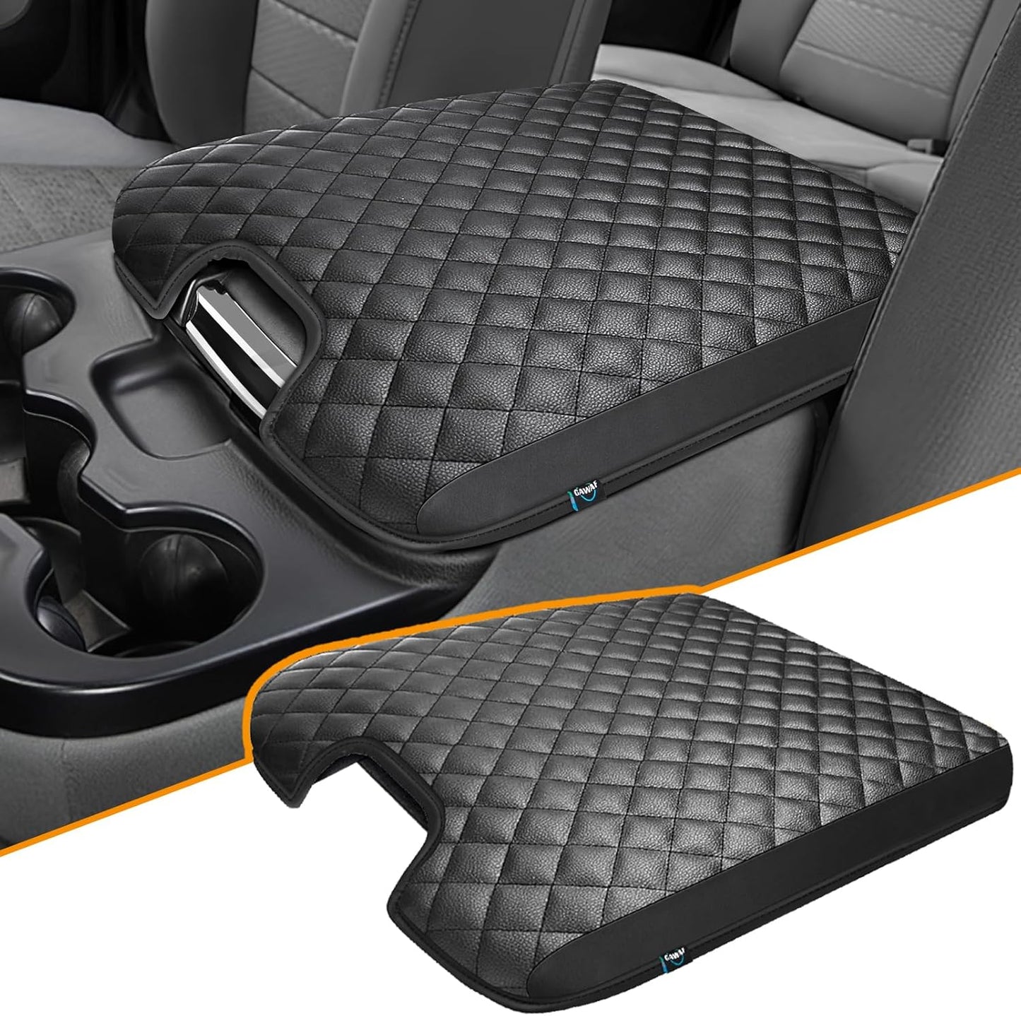 Center Console Cover Fit for 2013-2018 Dodge Ram 1500 & 2013-2023 Ram 2500/3500/1500 Classic Model for Jump Seat Console, Comfortable Armrest Cover Protector Customized Car Accessories