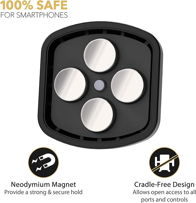 Scosche MM2VP2WDSR-XC0 MagicMount™ Pro Magnetic Car Phone Holder Bundle for Air Vent and Window or Dashboard - Strong Magnetic Mount for iPhone and Android - 360° Adjustable Secure Cell Phone Mounts