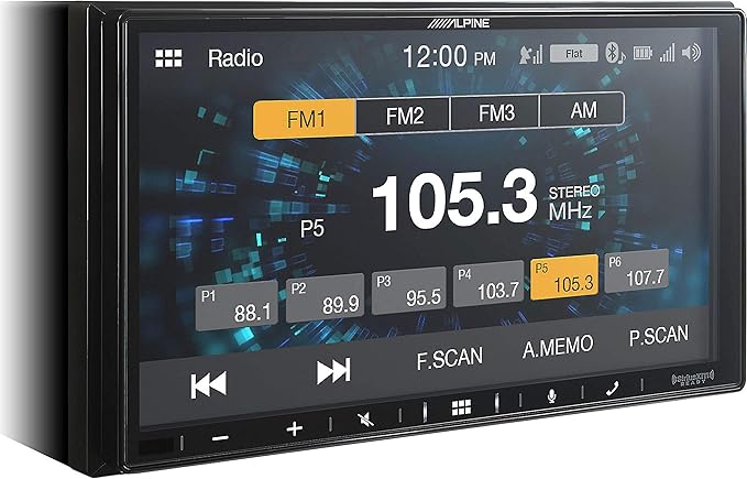 Alpine iLX-W650 7" Double DIN Touchscreen Digital Multimedia Receiver with Bluetooth, Apple CarPlay and Android Auto
