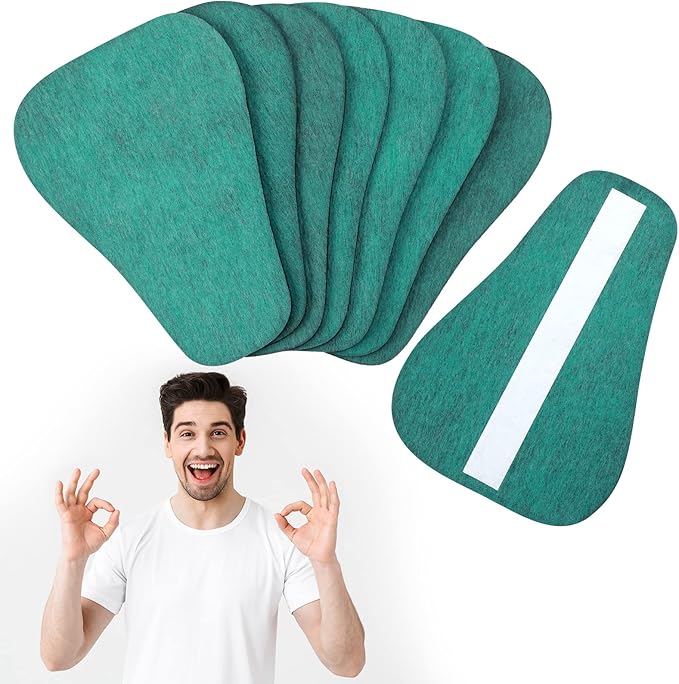 Jutom 8 Pcs Charcoal Underwear Flatulence Pads Deodorizer Women Men High Absorption Charcoal Pad Flatulence Filtering Absorb Odor Unpleasant Smells for Adults Home Car Pet Bathroom Basement(Green)