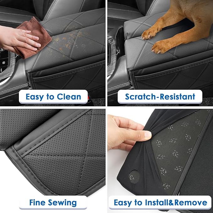2024 2025 2026 X5/X6/X7/XM Center Console Cover for BMW Dual-Opening Center Console, Cushion&Comfy Leather Armrest Cover 2026 2025 X5 X6 X7 XM Accessories (Padded)
