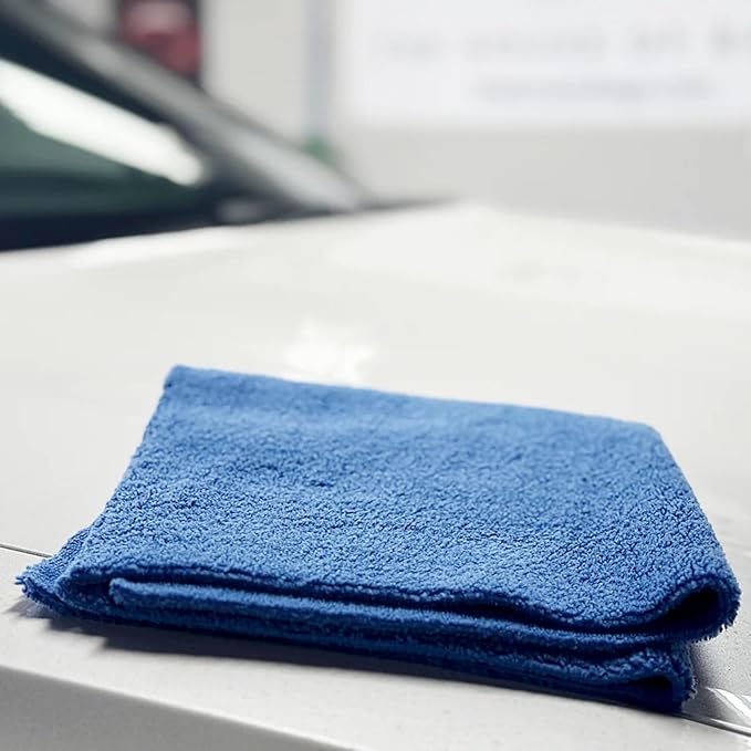 Jobber 350: Microfiber Towels for Cars 16x16, 350 GSM, 70/30 Korean Blend, Paint Safe Detailing Towels for Interior, Exterior Surfaces, Lint-Free Cleaning Cloths for Auto - 10 Pack