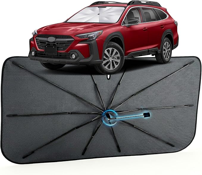 Car Windshield Sun Shade for Subaru Outback 2020-2025 –[Reflective Coated Fabric] Sunshade Umbrella for Front Window, Car Shades Sun Visor Keep Car Cool and Protects Interior, 1:1 Exact Fit