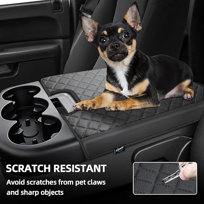 Center Console Cover Fit for Silverado Tahoe Sierra Yukon Suburban 2007-2013 Jump Seat Console, Car Armrest Seat Box Cover, Car Arm Rest Covering, Arm Rest Cushion Pad