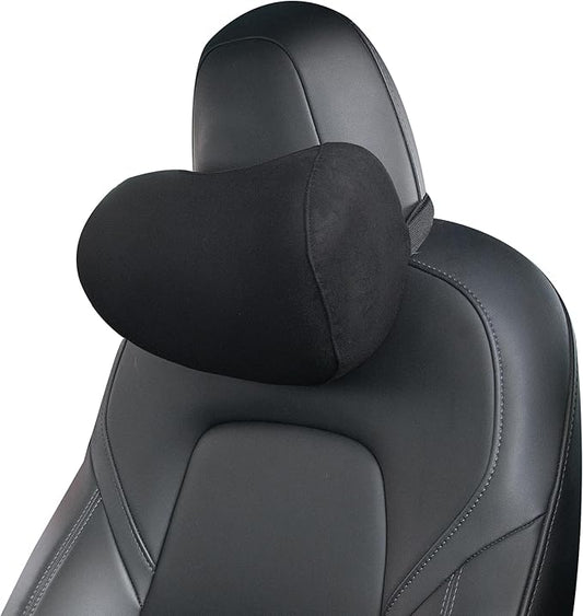 Car Neck Pillow for Driving - Ultra-Soft C-Shaped Neck Pillow for Car, Cloud-Like Comfort & Neck Support for Car Seat, Perfect for Long Drives & Road Trips (Black)