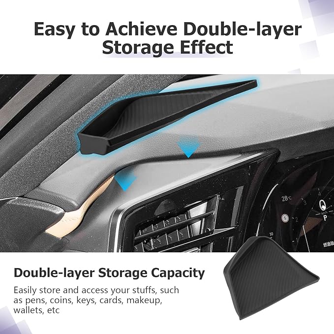 LUWU 2026 RX Dashboard Non-Slip Mat Center Console Cup Holder Compatible with 2023 2024 2025 2026 Lexus RX350/RX450/RX500 Accessories Silicone Protective Pad Liner Protective Pad 2-Pack
