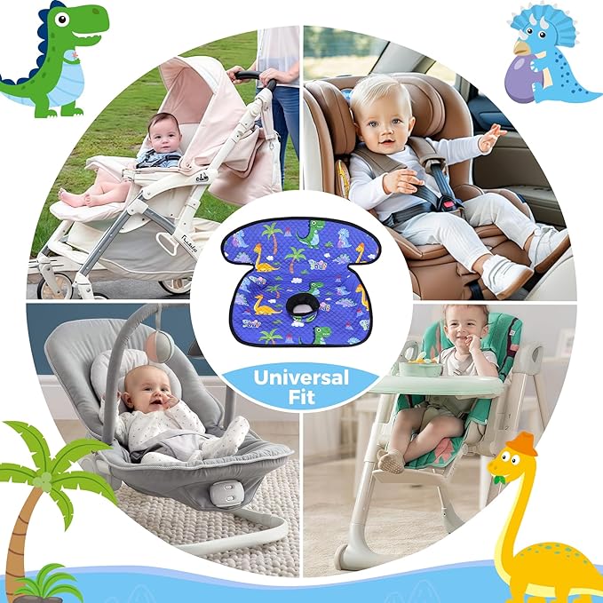 Piddle Pad Car Seat Liner, Waterproof Soft Car Seat Protector for Potty Training, Travel-Friendly Baby Toddler Carseat Cover, Machine Washable Liner for Spills, Potty Accidents (Blue, 2PC)