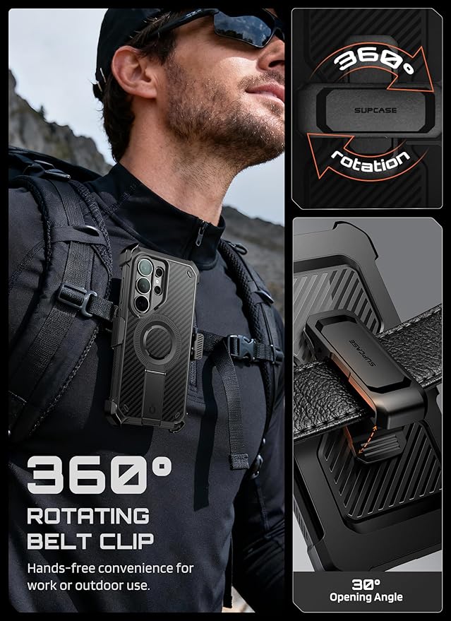 SUPCASE for Samsung Galaxy S26 Ultra Case with Stand, Military-Grade Drop Protection, Compatible with Wireless Charging/MagSafe, Built-in Screen Protector & Front Frame – UB Pro Mag, Aramid