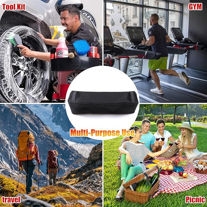 Under Seat Organizer for Hummer EV Accessories Backseat Rear Hidden Under Seat Storage Bags Portable Waterproof Foldable Storage Tool with Handle for Hummer EV SUV Pickup 2024 2025 2026