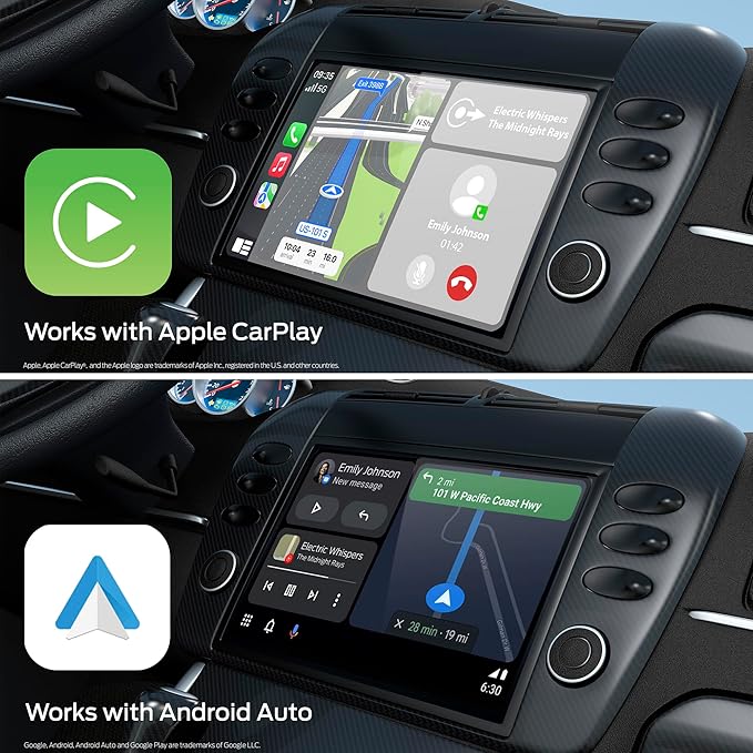 Monster Wireless CarPlay Adapter, Wireless Android Auto Adapter, Convert Wired to Wireless CarPlay & Android Auto, Compact Dongle for Factory Wired CarPlay Cars, USB-C & USB-A Cables Included
