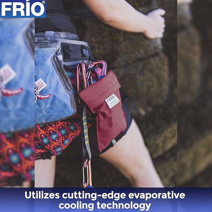 FRIO Cooling Wallet - Insulin Cooler for 45+ Hours of Stress Free On The Go - Burgundy - Large