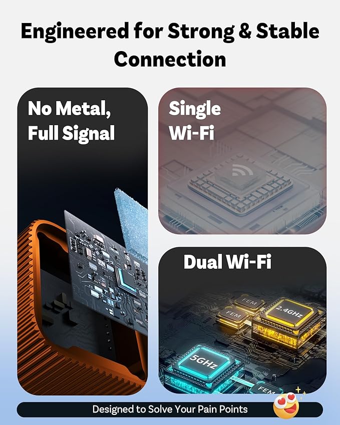 OTTOCAST 2026 New Mini Slim [USB C], 2-in-1 Wireless CarPlay Adapter & Android Auto Adapter, Plug & Play, 5s Auto-Connect Wireless Carplay Dongle for Factory Wired Cars, iPhone & Android Orange