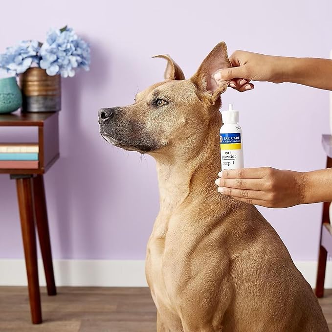Miracle Care Ear Powder for Dogs and Cats, 96 Grams, Aids Hair Removal from Ear Canal, Keeps Ears Dry, Reduces Odor and Waxy Build Up