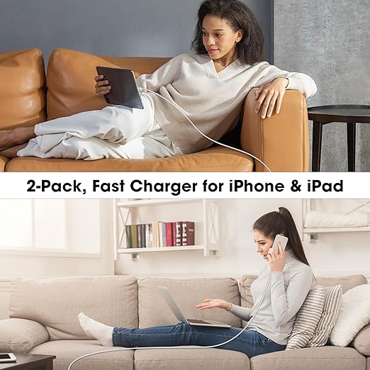 iPhone 17 16 15 Charger Fast Charging, 20W USB C Wall Charger Block with 6ft Type C to USB C Cable Cord for Apple iPhone 17/17 Pro/17 Pro Max/17 Air/16/16 Plus/16 Pro Max/15/15 Pro Max/iPad Pro/Mini