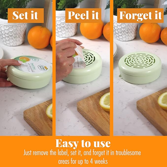 Citrus Magic 2-Pack Solid Air Freshener, 8-Ounce, Citrus