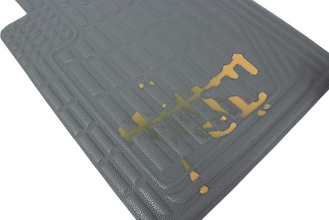 Eurow Universal Cut to Fit Car Floor Mats 4 Piece Set - Gray
