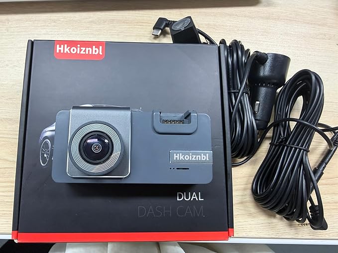 Dashcam Front and Rear Camera, 𝟒𝐊 UHD Dual Channel Dash Cam,WiFi - App Control, G-Sensor, Loop Recording, 170° Wide Angle, Night Vision, 3.6" IPS, S300 Dash Camera for Cars with 32GB Card