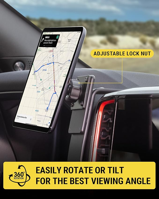 Scosche Heavy Duty MagSafe Mount/Tablet Holder for Car, Magnetic Cell Phone Stand with Extra Strong Magnets and AMPS Mounting Plate for ProClip Vehicle Specific Mount Bases