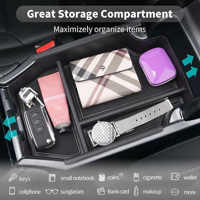 CDEFG 2023 2024 2025 2026 Accord Center Console Accessory Organizer for 2023-2026 Honda Accord Sport EX-L L Touring LX EX Middle Console Tray Armrest Storage Box