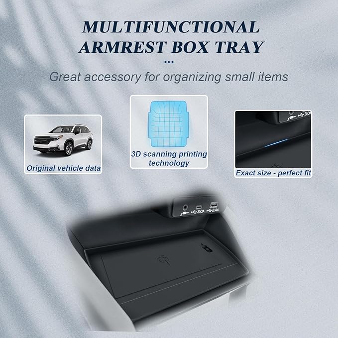 BIBIBO 2Pack for 2026 Subaru Forester Center Console Cup Holder 2026 Subaru Forester Silicone Cup Holder& Wireless Charging Mats 2026 Forester Accessories(Not for 2025 Forester
