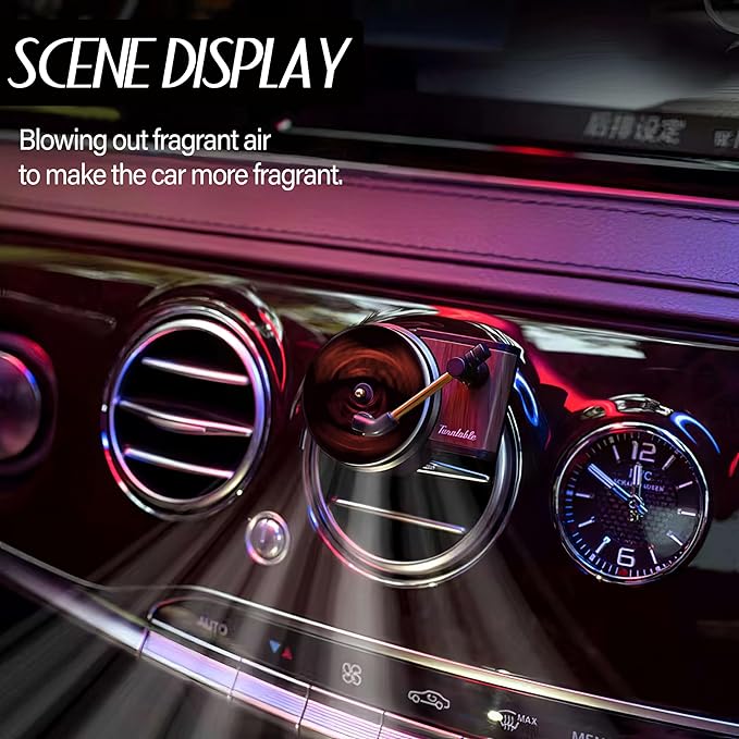Maicican 12PCS Customizable Car Air Freshener Vent Clip, Pop Singer Album Cover Record Player Shape, Music Lover Gifts. (Fashion)