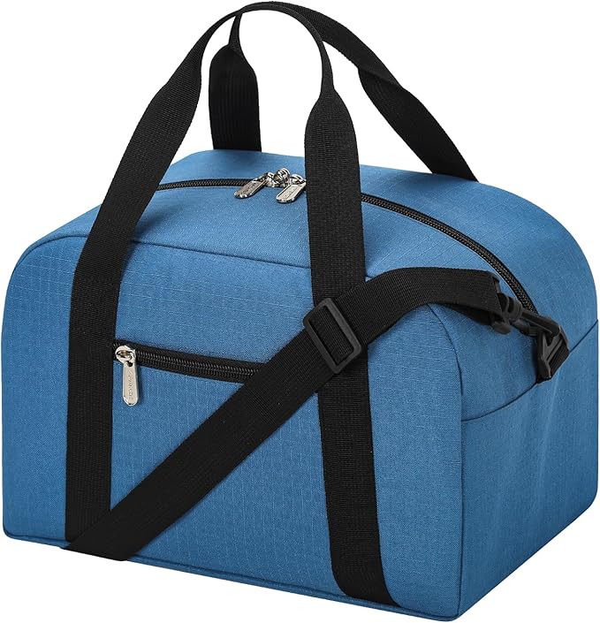 Small Gym Bag Carry On Bag - 12 in Mini Duffle Bag Lightweight for Overnight Travel - Blue