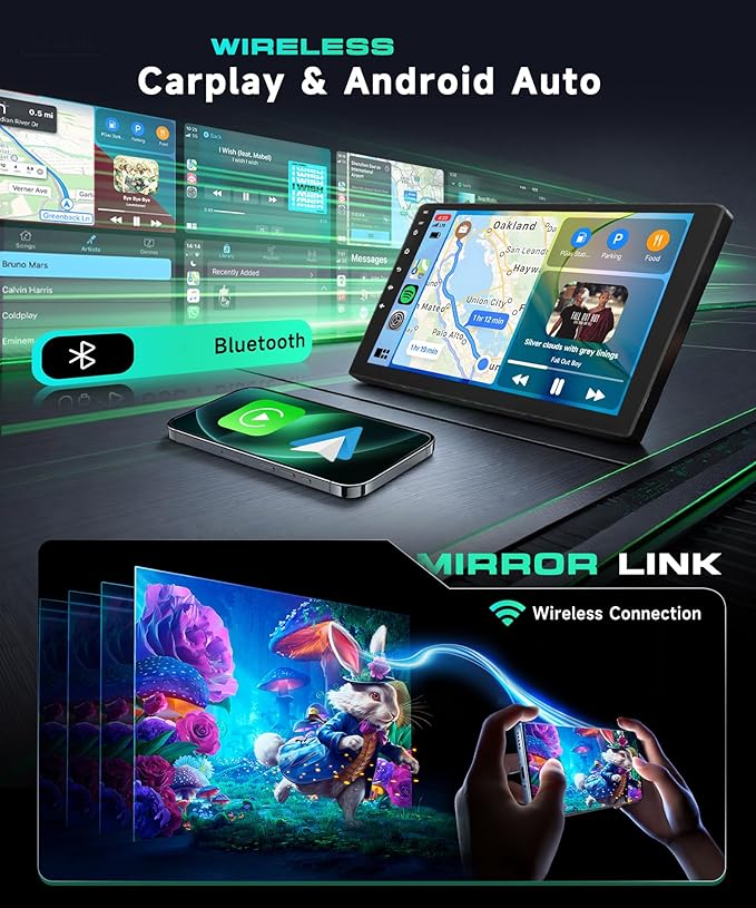 8 Core 6G+128G Android 15 Car Stereo Radio for Honda Odyssey 2005-2010, Rimoody Wireless Carplay Andorid auto GPS 5G-WiFi 10.1'' Touchscreen DSP Bluetooth 5.0 FM/RDS SWC Backup Camera