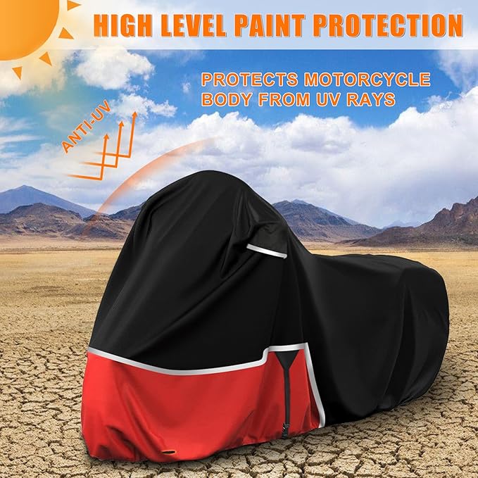 Waterproof Motorcycle Cover Replace for Indian Scout/Scout Bobber/Chief, 420D Oxford Cloth Customized Motorcycle Cover for Snow Rain Dust Protection