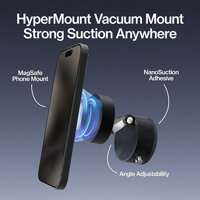 Statik HyperMount (Gen 2) Phone Mount, Magnetic Phone Holder, Car Mount for Phone Works on Smooth & Lightly Textured Surfaces, iPhone, Samsung, and Android Compatible