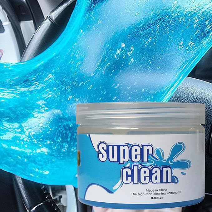 Car Cleaning Gel – 160g Keyboard and Car Interior Detailing Tool | Dust and Dirt Removal Gel for Vent Dashboard Console Steering Wheel Laptop Camera