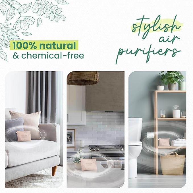 Roonin Activated Charcoal Odor Absorber - Mildew Smell Eliminator - Room Odor Eliminator Remover - Closet Freshener - Odor Neutralizer For Home - Bamboo Charcoal (2-pack)