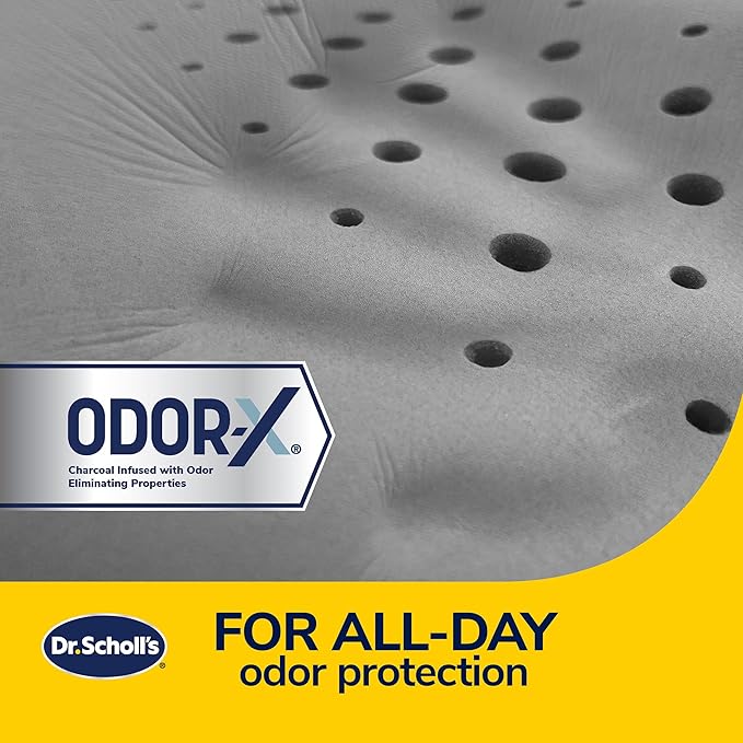 Dr. Scholl's Max Support Charcoal-Infused Lumbar Seat Cushion for Car, Truck, SUV — Black