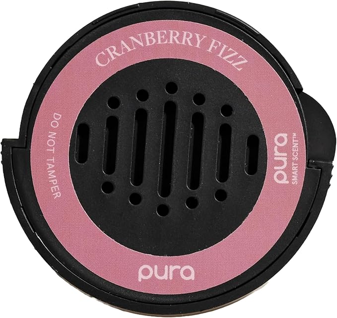 Pura Car Scent Refill - Fragrance for Pura Car Diffuser - Clean & Safe Luxury Diffuser Scent - Long-Lasting Fragrance for 30 Days of Aroma - Cranberry Fizz