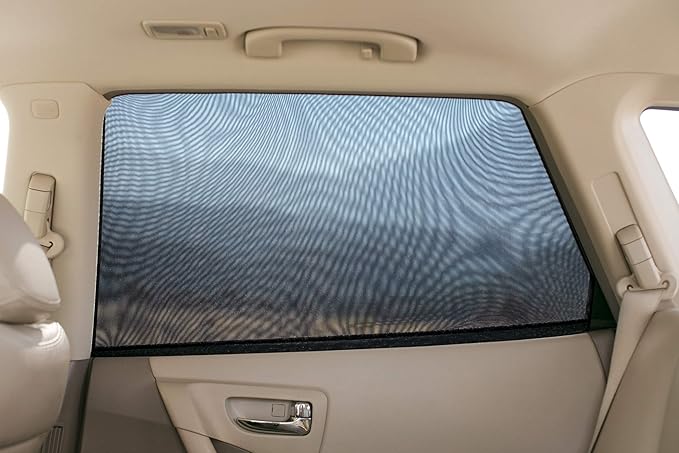 Magnelex Sock Style Window Shades for Baby Block Sun Rays to Keep Passengers, Pets and Car Interior Cool and Comfortable Elasticized Universal Mesh Shades Fit Most Vehicles (2 Pack)