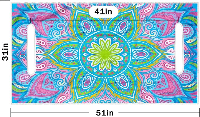 ENYORSE Golf Cart Seat Covers - Ethnic Style Golf Cart Towel Blanket for 2/4 Seater, Soft & Breathable Microfiber, Keeps Seats Cool & Comfortable, 51”x31”, Fits EZGO/Yamaha/Club Car