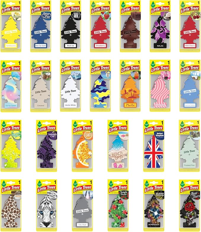 Little Trees Air Freshener Tree MTR0073 Sherbet Lemon Fragrance for Car Home Boat Caravan - Single Pack
