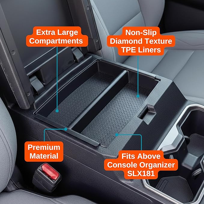 Vehicle OCD – Center Console Organizer Tray for Tacoma (2024-2026) – Made in USA - SLX182