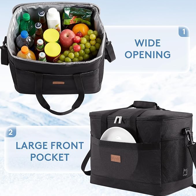Lifewit Cooler Bag 30/50/60 Cans Collapsible and Insulated Large Lunch Bag Leakproof Soft Cooler Portable Tote for Camping/BBQ/Family Outdoor Activities