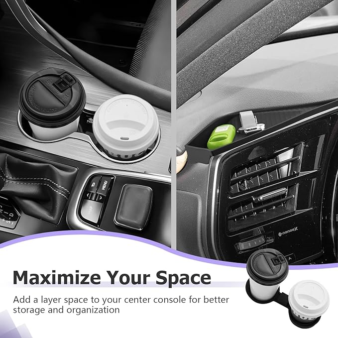 LUWU 2026 RX Dashboard Non-Slip Mat Center Console Cup Holder Compatible with 2023 2024 2025 2026 Lexus RX350/RX450/RX500 Accessories Silicone Protective Pad Liner Protective Pad 2-Pack