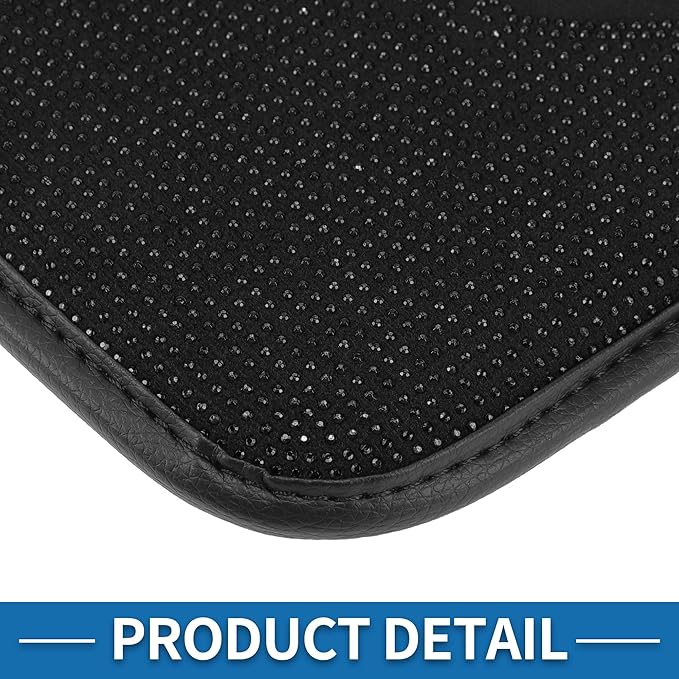 Car Armrest Cushion Pad Non-slip 12.20" x 8.66" Suede Black Center Console Lid