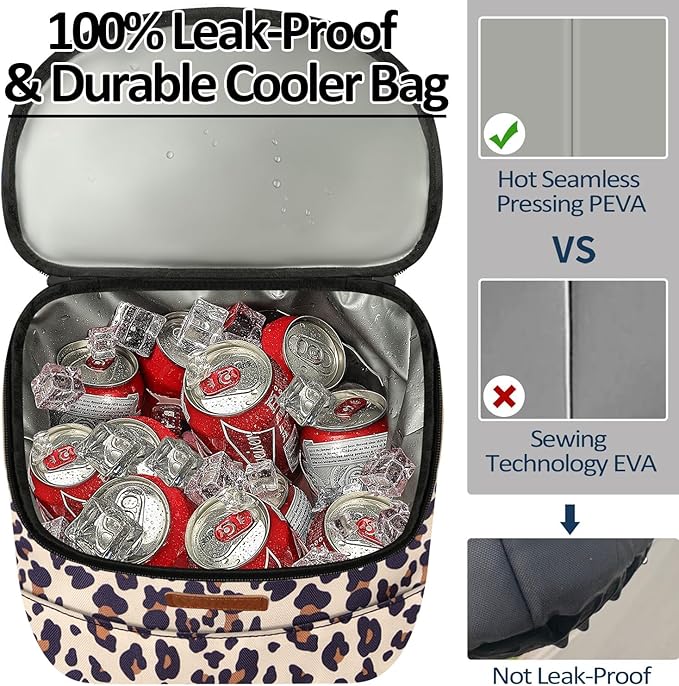 Camping Cooler Backpack 30 45 Cans, Soft Backpack Coolers Insulated Leak Proof Travel Cooler Bag Waterproof Lunch Picnic Beach Work Trip Thermal Bag Drink Beverage Beer Bag Cooler