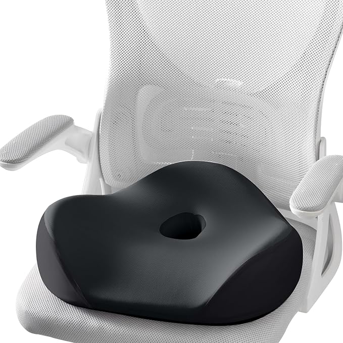 FLORICH Memory Foam Seat Cushion for Car & Office, Extra Large Driver Seat Pad with Lumbar Support, Ergonomic Comfort for Long Driving, Desk Chair, Wheelchair, Truck