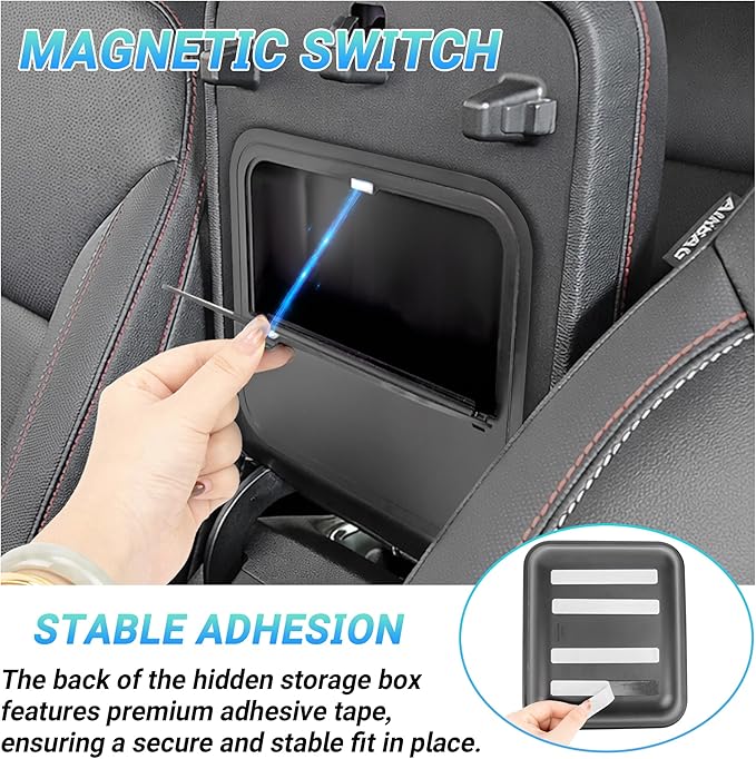 Center Console Organizer Compatible with 2024-2026 Chevy Traverse Accessories, Divider Compartment Tray＆Console Bottom Storage Box＆Armrest Hidden Insert Tray (Not fit 2024 Traverse Limited)