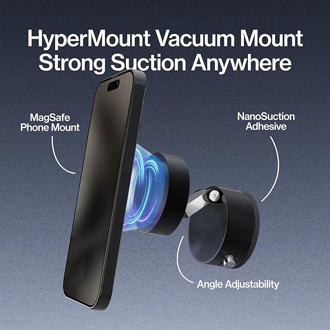 Statik HyperMount (Gen 2) Phone Mount, Magnetic Phone Holder, Car Mount for Phone Works on Smooth & Lightly Textured Surfaces, iPhone, Samsung, and Android Compatible, 5 Pack