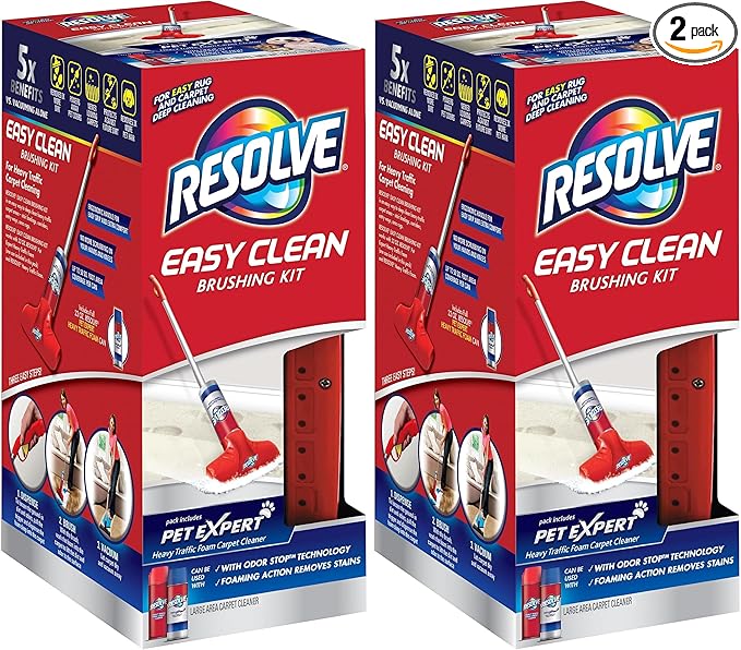 Resolve Pet Expert Easy Clean Carpet Cleaner Gadget Foam Spray Refill, 2 Piece Set (Pack of 2)