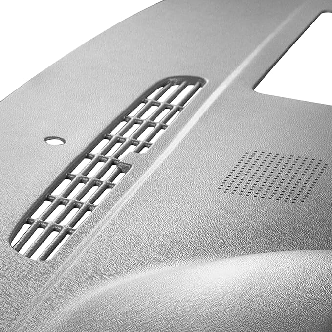 DashSkin Dash Cover Compatible with 2007-2014 Chevy Tahoe Suburban Avalanche & GMC Yukon & Yukon XL with Dash Speaker in Dark Titanium - Hard Molded Plastic Dashboard Cap