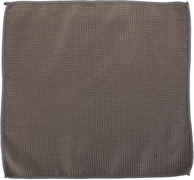 GALPADA Microfiber Car Care Towel 40x40cm Gray Waffle Pattern Absorbent Auto Detailing Cloth for Car Wash and Interior Cleaning
