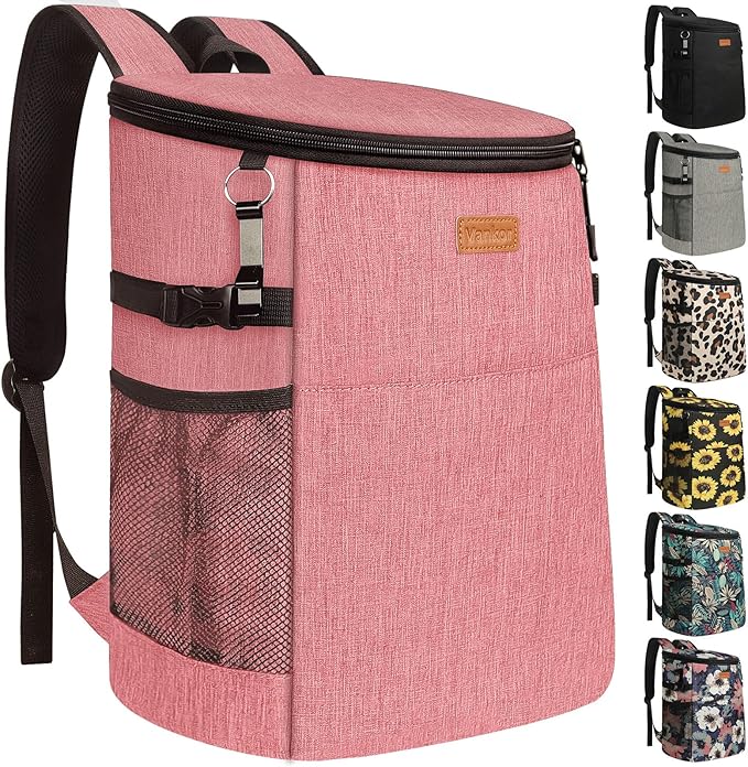 Camping Cooler Backpack 30 45 Cans, Soft Backpack Coolers Insulated Leak Proof Travel Cooler Bag Waterproof Lunch Picnic Beach Work Trip Thermal Bag Drink Beverage Beer Bag Cooler