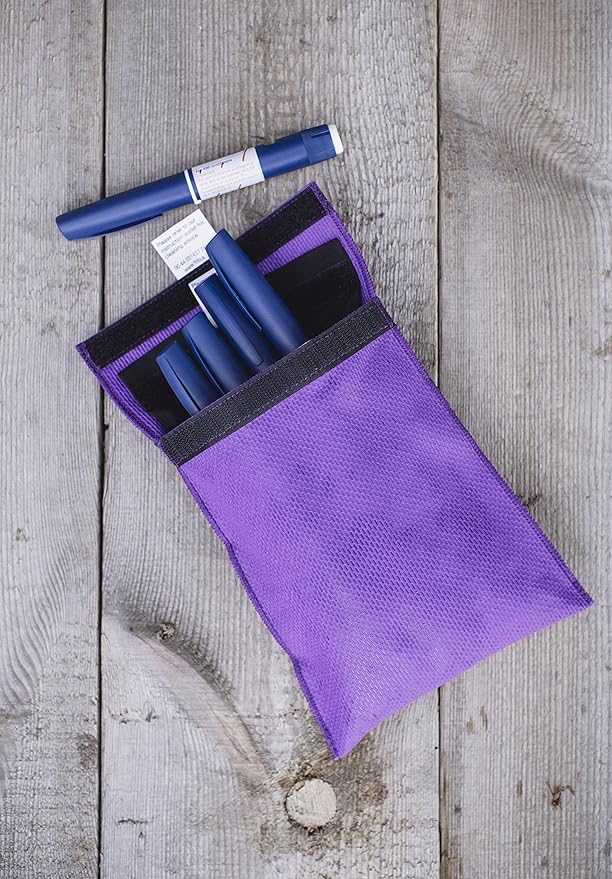 FRIO Cooling Wallet - Insulin Cooler for 45+ Hours of Stress Free On The Go - Purple - Large