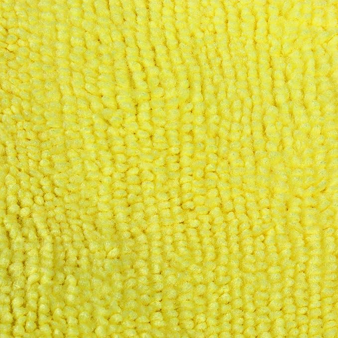 Eurow 300 GSM Microfiber Cleaning Cloths, Soft, Streak-Free, Lint-Free, Ultra Absorbent, Reusable Towels for Auto Detailing, Home Cleaning, Kitchen, Glass, Electronics, 12x16in, 36-Pack, Yellow